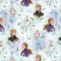 ΥΦΑΣΜΑ ΠΟΠΛΙΝΑ DIGITAL PRINT (DISNEY LICENSED) FROZEN - Ρετάλι 2.80μ.
