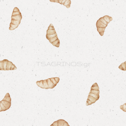 ΥΦΑΣΜΑ ΠΟΠΛΙΝΑ 100% ΒΑΜΒΑΚΙ DIGITAL PRINT - MINI CROISSANTS 