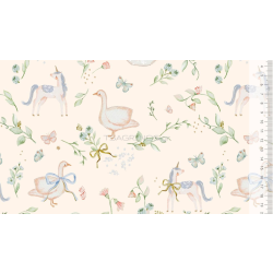 ΥΦΑΣΜΑ ΠΟΠΛΙΝΑ 100% ΒΑΜΒΑΚΙ DIGITAL PRINT - LITTLE GARDEN ANIMALS
