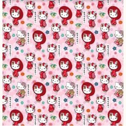 ΥΦΑΣΜΑ ΠΟΠΛΙΝΑ DIGITAL PRINT (DISNEY LICENSED) HELLO KITTY GEISHA