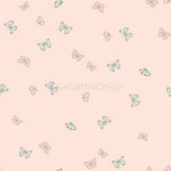 ΥΦΑΣΜΑ ΠΟΠΛΙΝΑ 100% ΒΑΜΒΑΚΙ DIGITAL PRINT - LITTLE GARDEN BUTTERFLIES