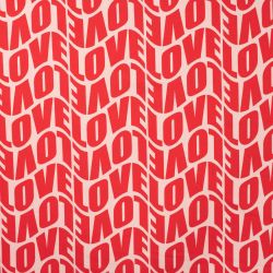 ΥΦΑΣΜΑ ΦΟΥΤΕΡ ORGANIC DIGITAL PRINT - LOVE