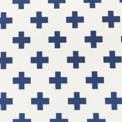 ΥΦΑΣΜA ΛΟΝΕΤΑ PRINTED (ΜΑΛΑΚΟ ΚΑΡΑΒΟΠΑΝΟ) ΣΧΕΔΙΟ ΣΤΑΥΡΟΙ ΜΠΛΕ ΣΕ ΑΣΠΡΟ ΦΟΝΤΟ