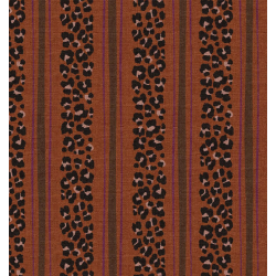 ΥΦΑΣΜΑ ΒΑΜΒΑΚΕΡΟ HALF PANAMA PREMIUM DIGITAL PRINT - CINNAMON LEOPARD