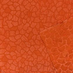 ΥΦΑΣΜΑ ΣΕΝΙΛ ΜΑΛΑΚΟ ΓΙΑ ΡΙΧΤΑΡΙΑ ΕΜΠΡΙΜΕ - ΠΟΡΤΟΚΑΛΙ ΣΚΟΥΡΟ ''ANIMAL PRINT'' - Ρετάλι 1.60μ.