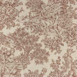 ΥΦΑΣΜA ΛΟΝΕΤΑ PRINTED (ΜΑΛΑΚΟ ΚΑΡΑΒΟΠΑΝΟ) POMPADOUR BROWN