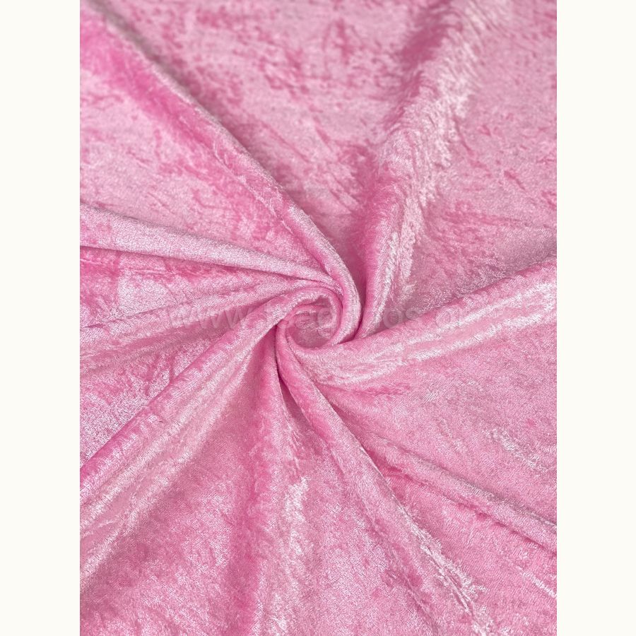ΥΦΑΣΜΑ ΒΕΛΟΥΔΟ ΒΕΛΟΥΤΕ ”CRUSHED” (ΡΟΖ)