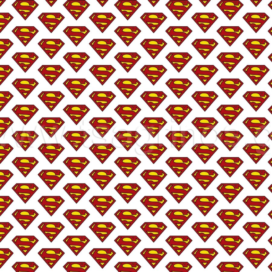 ΥΦΑΣΜΑ ΠΟΠΛΙΝΑ 100% ΒΑΜΒΑΚI (DISNEY LICENSED) SUPERMAN