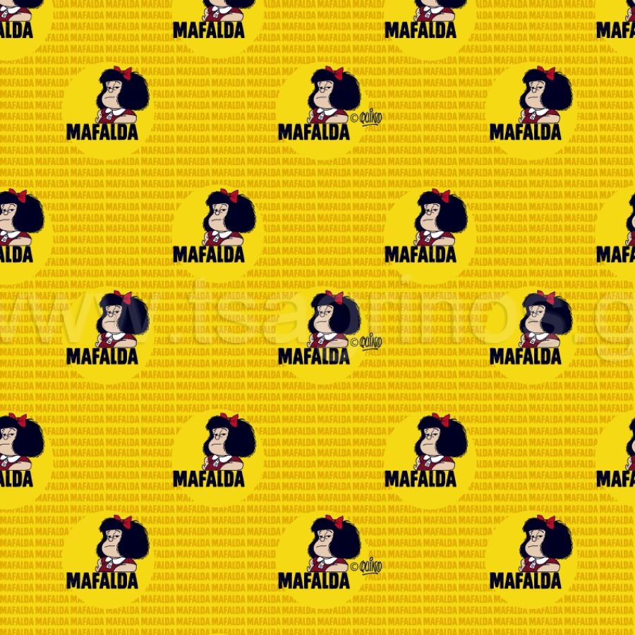 ΥΦΑΣΜΑ ΠΟΠΛΙΝΑ 100% ΒΑΜΒΑΚI (DISNEY LICENSED) MAFALDA