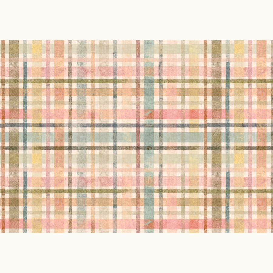 ΥΦΑΣΜΑ ΛΟΝΕΤΑ (ΚΑΡΑΒΟΠΑΝΟ ΜΑΛΑΚΟ) ΒΑΜΒΑΚΕΡΟ, DIGITAL PRINT - PASTEL PLAID