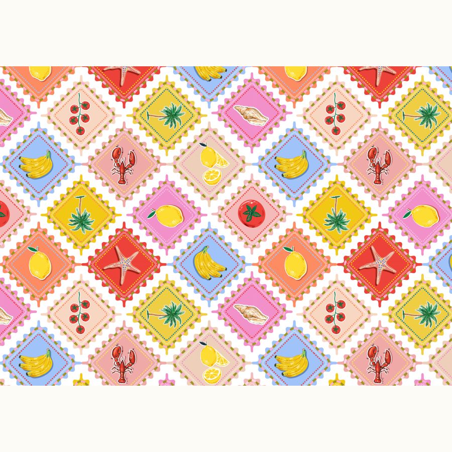 ΥΦΑΣΜΑ ΛΟΝΕΤΑ (ΚΑΡΑΒΟΠΑΝΟ ΜΑΛΑΚΟ) ΒΑΜΒΑΚΕΡΟ, DIGITAL PRINT - CAPRI TILES