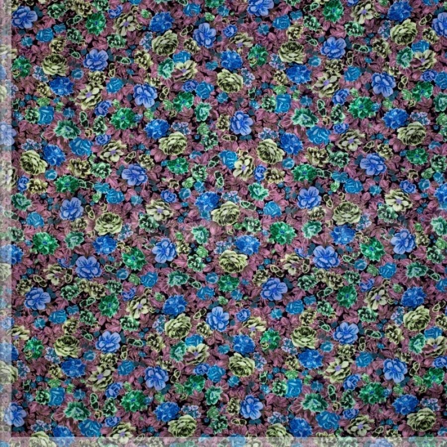 ΥΦΑΣΜΑ ΛΙΝΟ ΜΕ ΒΙΣΚΟΖ ΕΜΠΡΙΜΕ ΔΙΠΛΗΣ ΟΨΗΣ DIGITAL PRINT (ROSES BLOOMING)