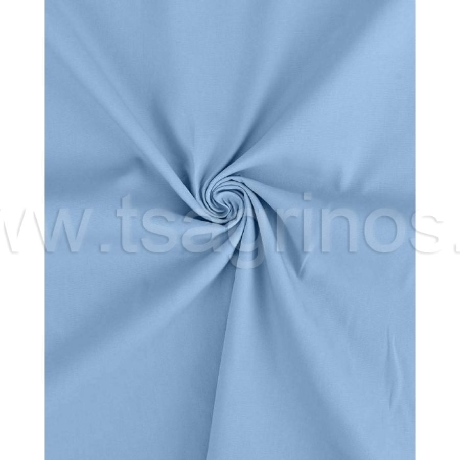 ΥΦΑΣΜΑ ΠΟΠΛΙΝΑ 100% ΒΑΜΒΑΚI (ΜΠΛΕ ΑΝΟΙΧΤΟ)