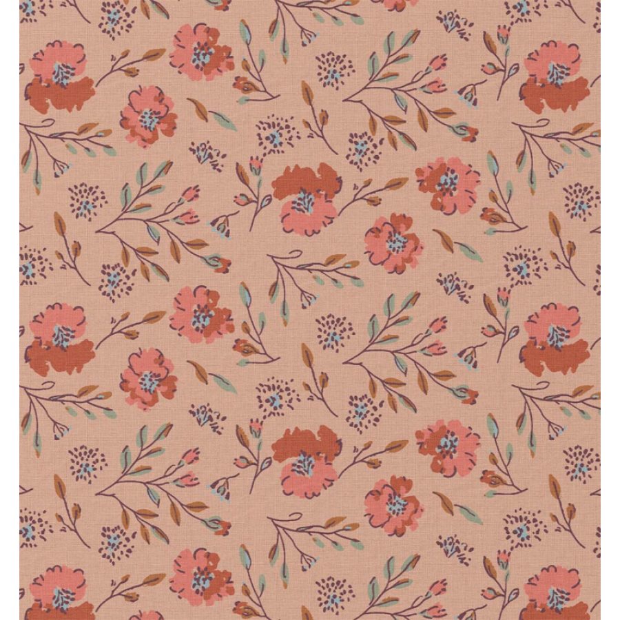 ΥΦΑΣΜΑ ΠΟΠΛΙΝΑ 100% ΒΑΜΒΑΚI - ΡΟΔΑΚΙΝΙ ΑΓΡΙΟΛΟΥΛΟΥΔΟ