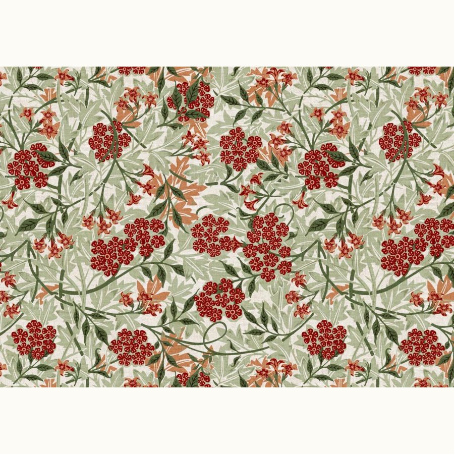 ΥΦΑΣΜΑ HALF PANAMA - LINO (90% Βαμβάκι / 10% Λινό) ΚΟΚΚΙΝΑ ΛΟΥΛΟΥΔΙΑ