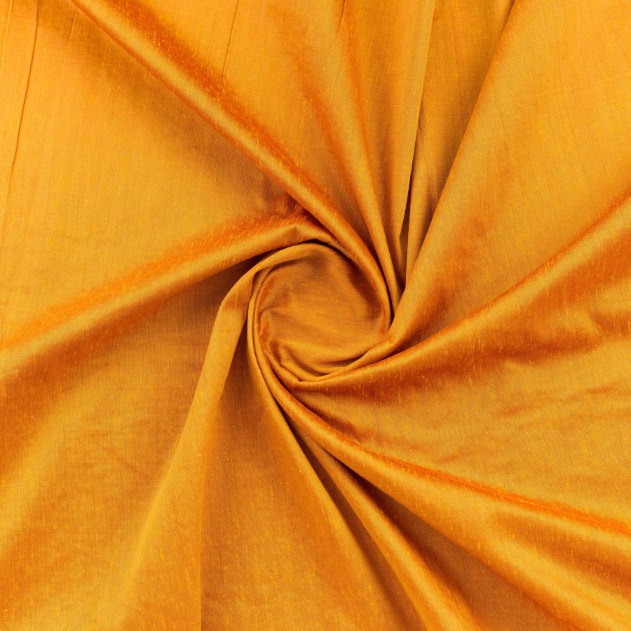 ΥΦΑΣΜΑ 100% ΒΑΜΒΑΚΕΡΟ ΜΕ ΟΨΗ ΣΟΥΑ ΣΟΒΑΖ/ ΣΑΝΤΟΥΚ - ΔΙΧΡΩΜΗ ΥΦΑΝΣΗ ΠΟΡΤΟΚΑΛΙ / ΧΡΥΣΟ