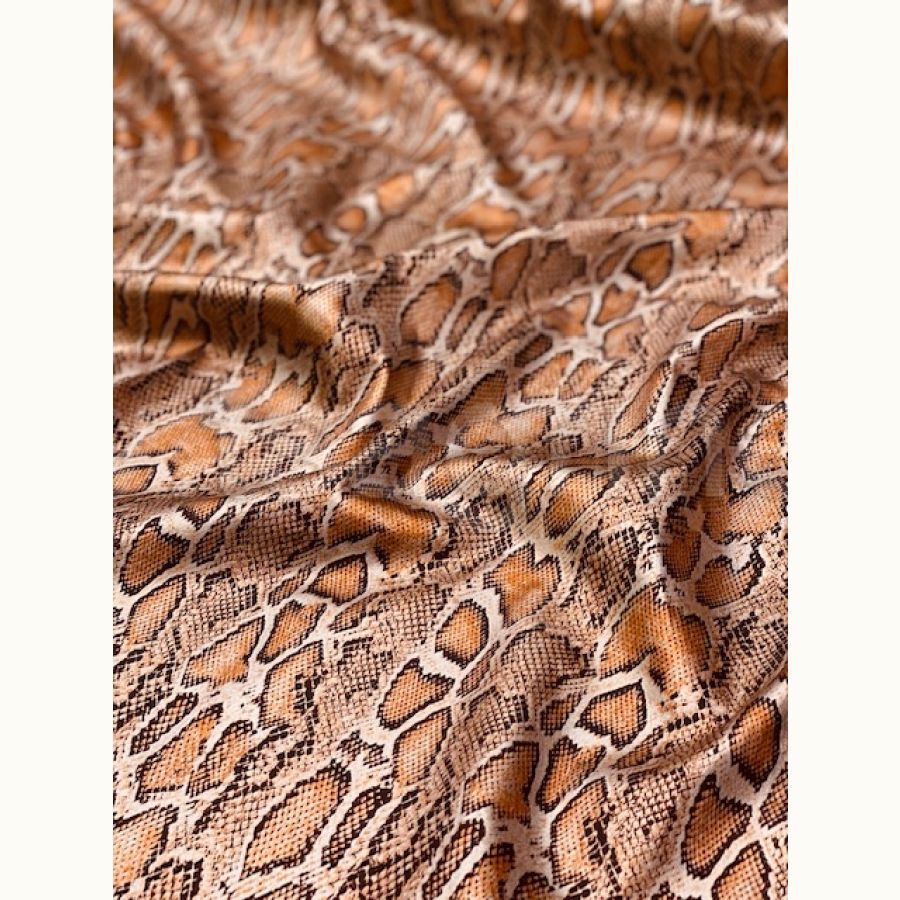 ΥΦΑΣΜΑ ΜΕ ΟΨΗ ΔΕΡΜΑΤΙΝΗ ΕΛΑΣΤΙΚΗ SHINΝY SNAKE PRINT