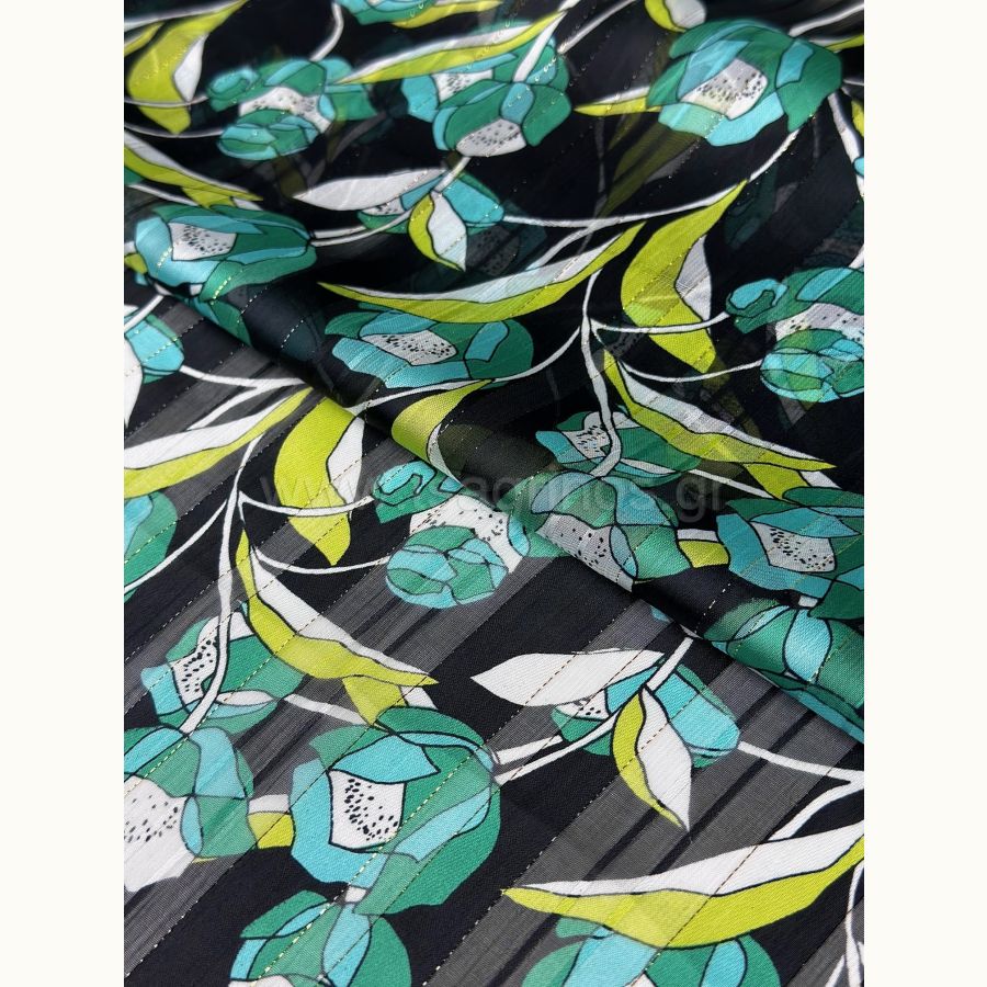 ΥΦΑΣΜΑ ΜΟΥΣΕΛΙΝΑ ΕΜΠΡΙΜΕ LUREX (ΧΡΥΣΗ ΚΛΩΣΤΗ) ΦΛΟΡΑΛ ΒΕΡΑΜΑΝ