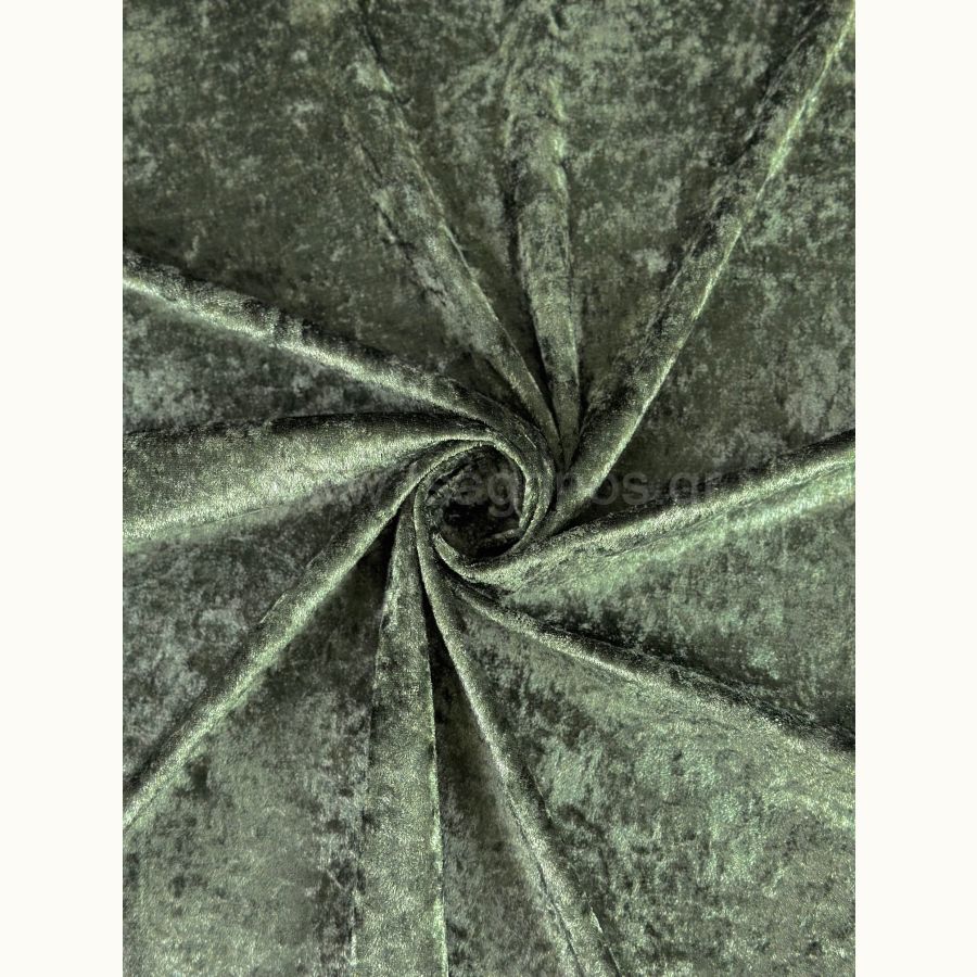 ΥΦΑΣΜΑ ΒΕΛΟΥΔΟ ΒΕΛΟΥΤΕ ”CRUSHED” (ΧΑΚΙ-ΛΑΔΙ)