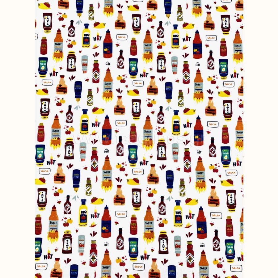 ΥΦΑΣΜΑ ΠΟΠΛΙΝΑ 100% ΒΑΜΒΑΚΙ (CHILLI)