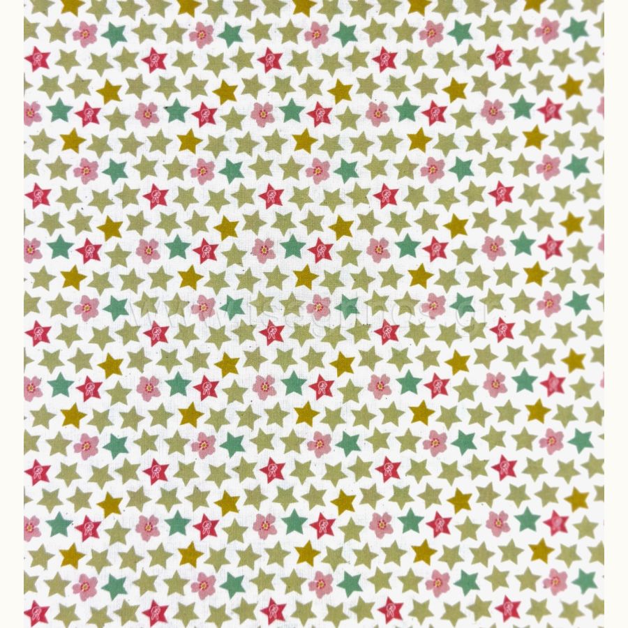 ΥΦΑΣΜΑ ΠΟΠΛΙΝΑ 100% ΒΑΜΒΑΚI (ΑΣΤΕΡΑΚΙΑ ΜΕ ΦΛΟΡΑΛ)