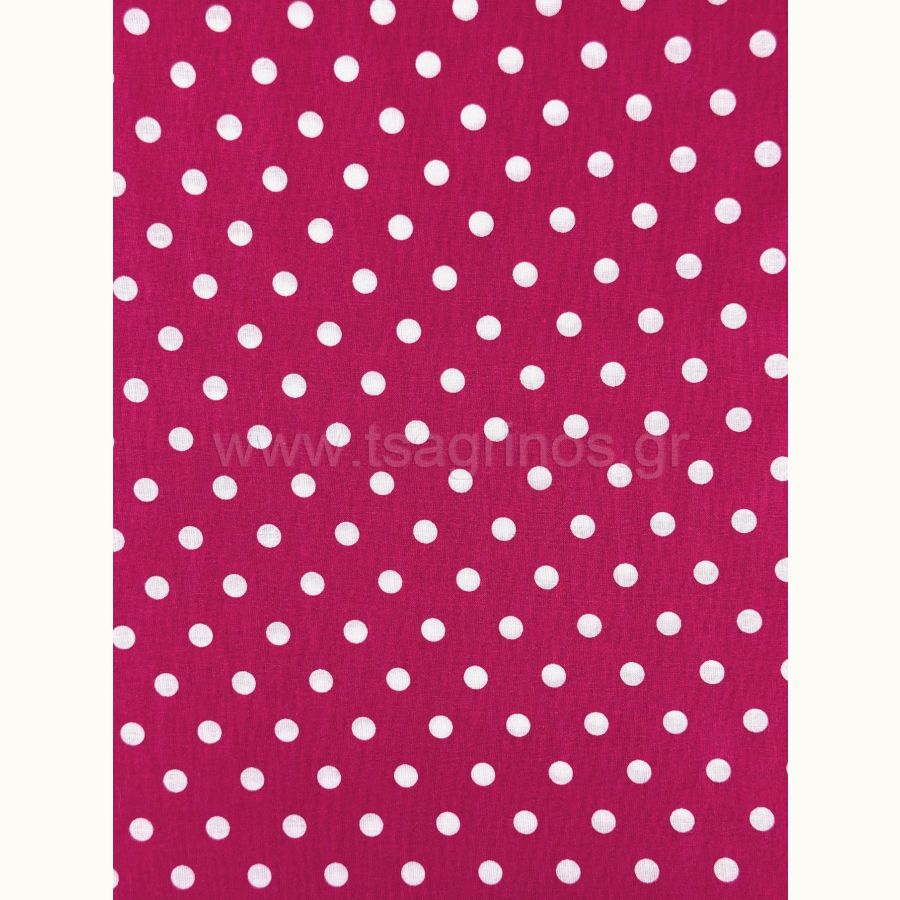 ΥΦΑΣΜΑ ΠΟΠΛΙΝΑ 100% ΒΑΜΒΑΚI (ΠΟΥΑ ΦΟΥΞΙΑ-ΑΣΠΡΟ)