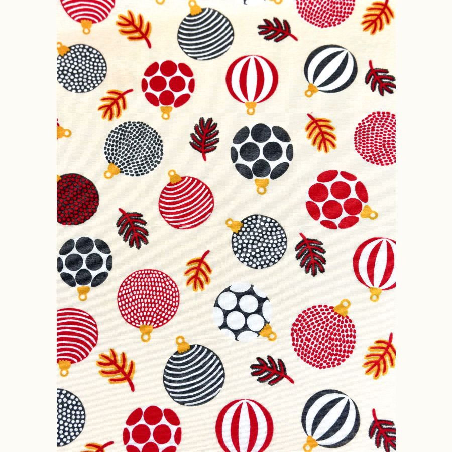 ΧΡΙΣΤΟΥΓΕΝΝΙΑΤΙΚΟ ΥΦΑΣΜΑ ΛΟΝΕΤΑ (ΧΡΙΣΤΟΥΓΕΝΝΙΑΤΙΚΑ ΣΤΟΛΙΔΙΑ ΕΚΡΟΥ - ΚΟΚΚΙΝΑ)