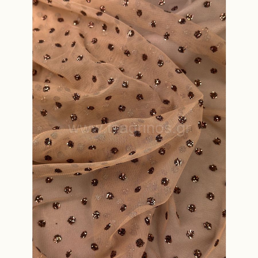 ΥΦΑΣΜΑ ΤΟΥΛΙ ΜΕ ΠΑΓΙΕΤΕΣ ΚΑΙ ΓΚΛΙΤΤΕΡ (ΜΠΕΖ ΚΑΜΗΛΟ ΒΑΣΗ ΚΑΦΕ ΓΚΛΙΤΤΕΡ ΠΟΥΑ) - Ρετάλια 0.60μ. + 0.80μ. + 1.70μ.