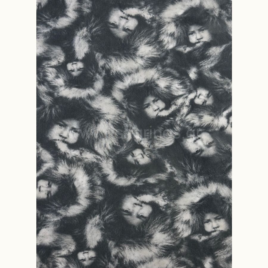 ΥΦΑΣΜΑ ΔΙΧΤΥ ΕΛΑΣΤΙΚΟ (ΣΧΕΔΙΟ ΕΣΚΙΜΩΟΙ ΑΣΠΡΟ - ΓΚΡΙ)