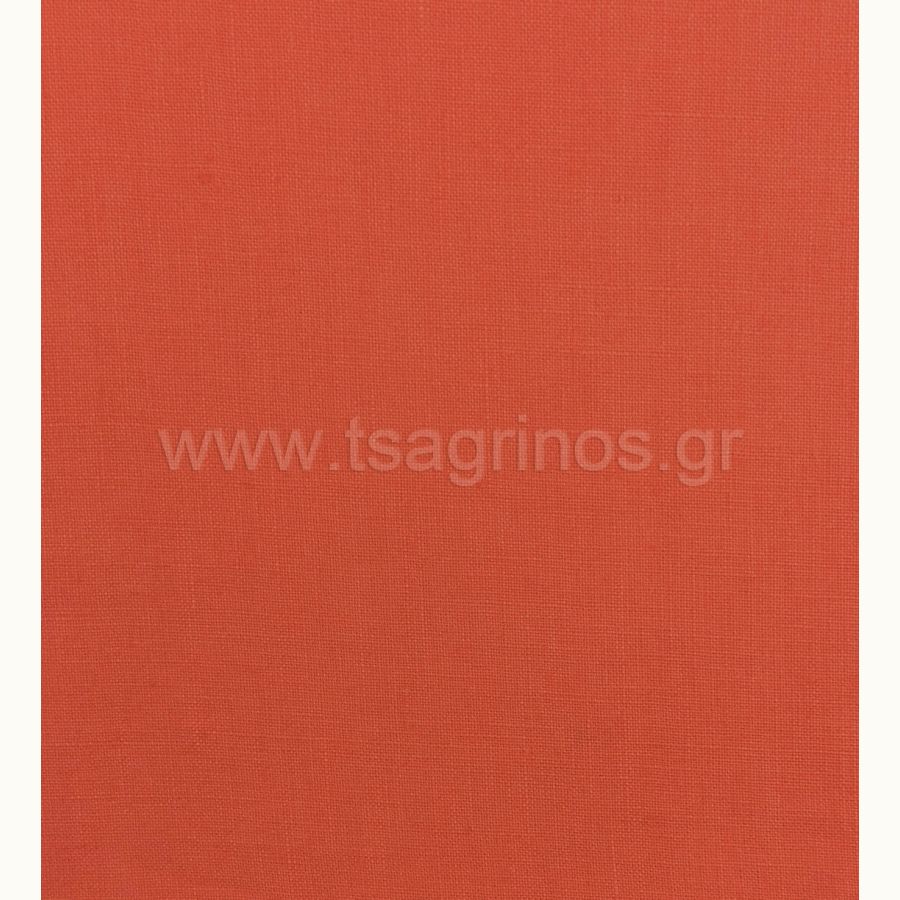 ΥΦΑΣΜΑ 100% ΛΙΝΟ (ΠΟΡΤΟΚΑΛΙ ΣΚΟΥΡΟ)