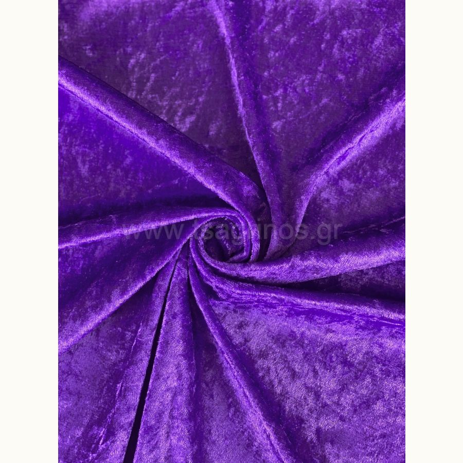 ΥΦΑΣΜΑ ΒΕΛΟΥΔΟ ΒΕΛΟΥΤΕ ”CRUSHED” (ΜΩΒ ΣΚΟΥΡΟ)