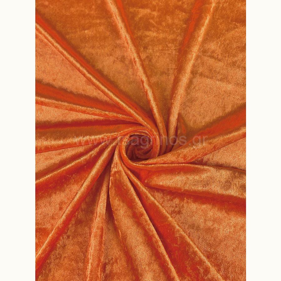 ΥΦΑΣΜΑ ΒΕΛΟΥΔΟ ΒΕΛΟΥΤΕ ”CRUSHED” (ΠΟΡΤΟΚΑΛΙ)