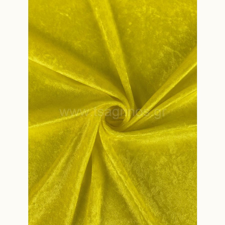 ΥΦΑΣΜΑ ΒΕΛΟΥΔΟ ΒΕΛΟΥΤΕ ”CRUSHED” (ΚΙΤΡΙΝΟ)