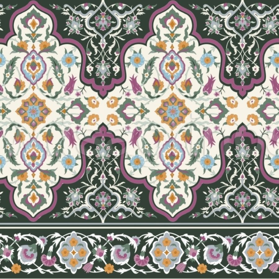 ΥΦΑΣΜΑ ΠΟΠΛΙΝΑ 100% ΒΑΜΒΑΚΙ DIGITAL PRINT (LUXURY PAISLEY)