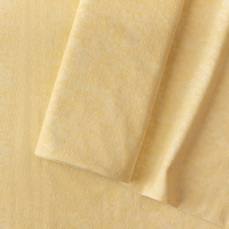 ΥΦΑΣΜΑ ΖΑΚΑΡ ΜΕ ΑΝΑΓΛΥΦΗ ΥΦΗ & ΒΑΜΒΑΚΕΡΗ ΑΙΣΘΗΣΗ, ΦΥΣΙΚΟ ΣΧΕΔΙΟ ΑΚΑΝΟΝΙΣΤΟ ΚΙΤΡΙΝΟ ΠΑΣΤΕΛ