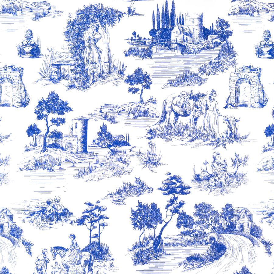 ΥΦΑΣΜΑ ΣΕΝΤΟΝΟΠΑΝΟ 100% ΒΑΜΒΑΚΕΡΟ ΠΕΝΝΙΕ – 160 ΚΛΩΣΤΩΝ | ΣΧΕΔΙΟ ΓΑΛΛΙΚΗ ΕΞΟΧΗ ΑΣΠΡΟ-ΜΠΛΕ