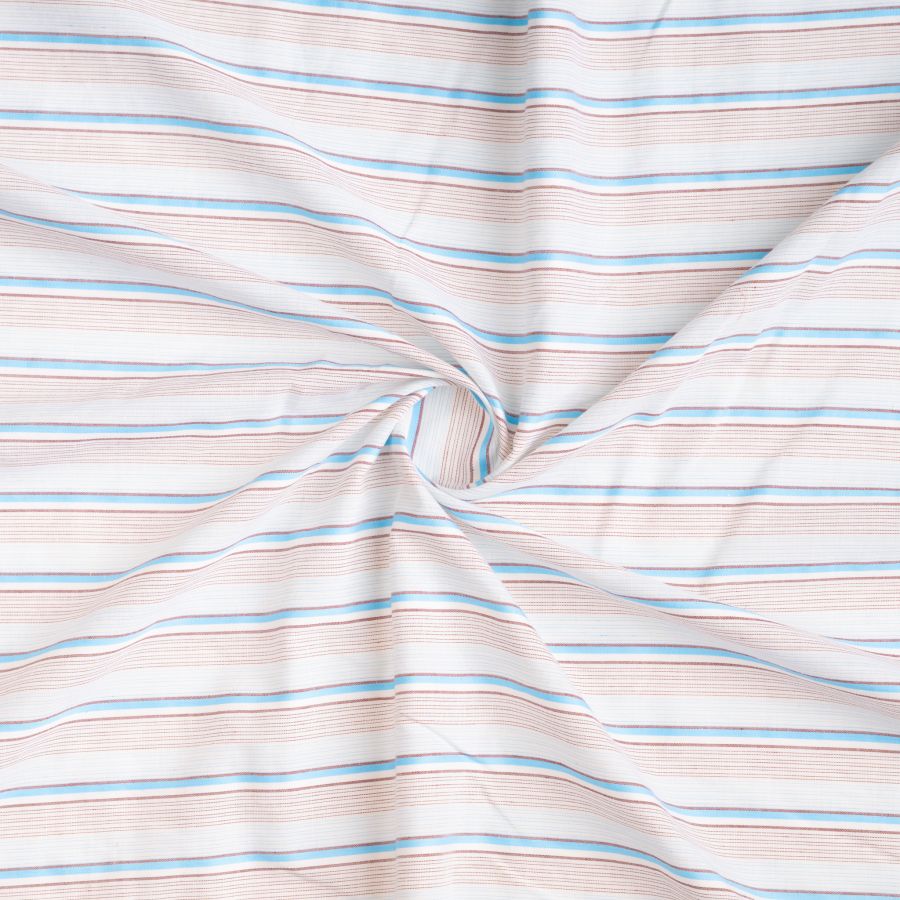 ΥΦΑΣΜΑ ΒΑΜΒΑΚΕΡΟ VINTAGE - ΦΑΡΔΟΣ 0,90 - ΡΙΓΕ ΕΚΡΟΥ/ ΜΠΛΈ/ ΚΑΦΕ