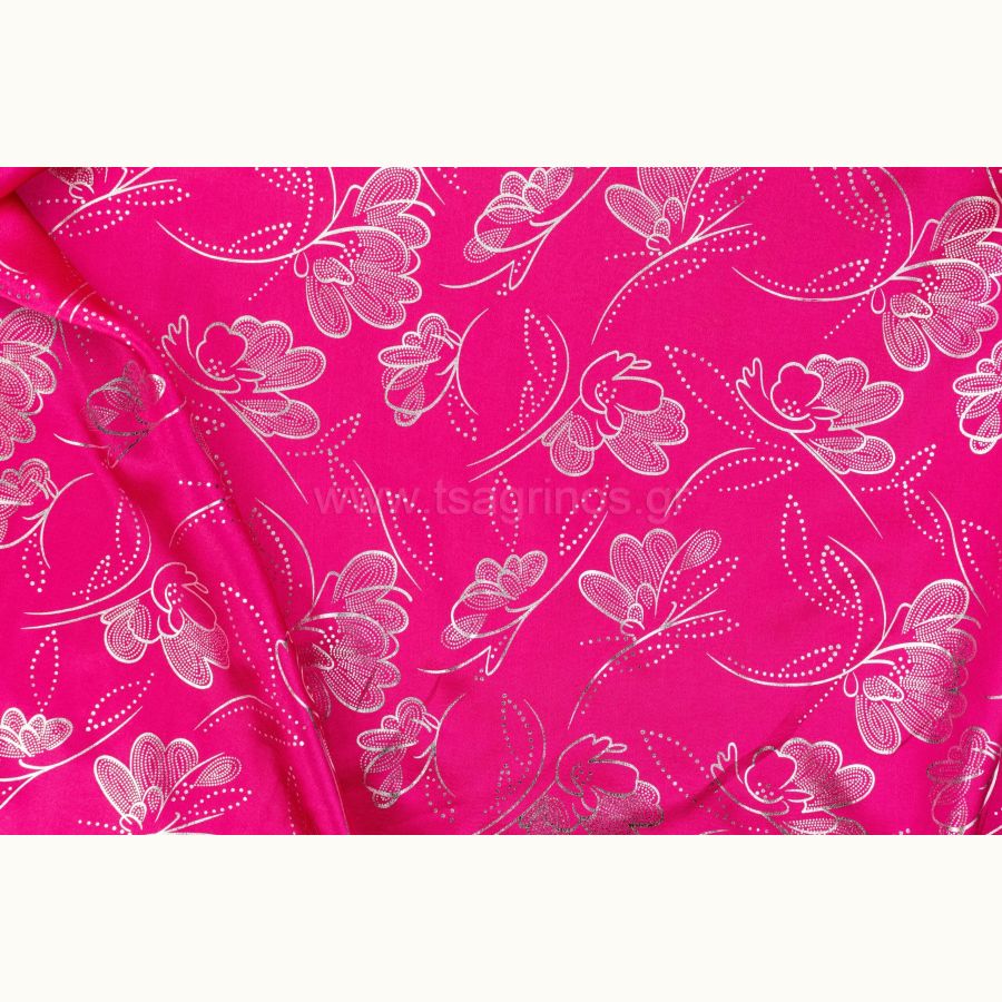 ΥΦΑΣΜΑ ΕΛΑΣΤΙΚΟ ΤΥΠΟΥ ΦΟΔΡΑ (ΦΟΥΞΙΑ ΜΕ ΦΛΟΡΑΛ ΑΣΗΜΙ FOIL)