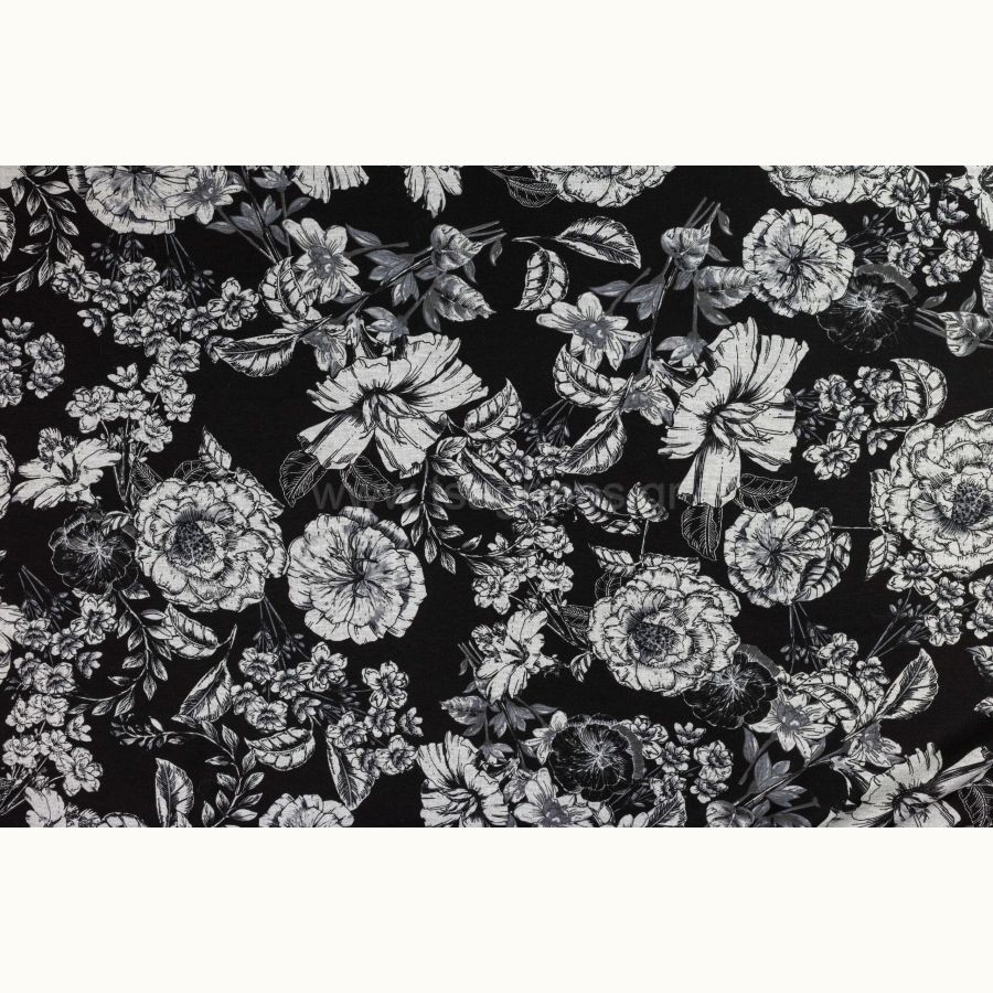 ΥΦΑΣΜΑ ΕΛΑΣΤΙΚΟ ΒΑΡΥ ΠΟΥΝΤΟ ΝΤΙ ΡΟΜΑ (PUNTO ROMA) ΑΣΠΡΟΜΑΥΡΟ ΦΛΟΡΑΛ