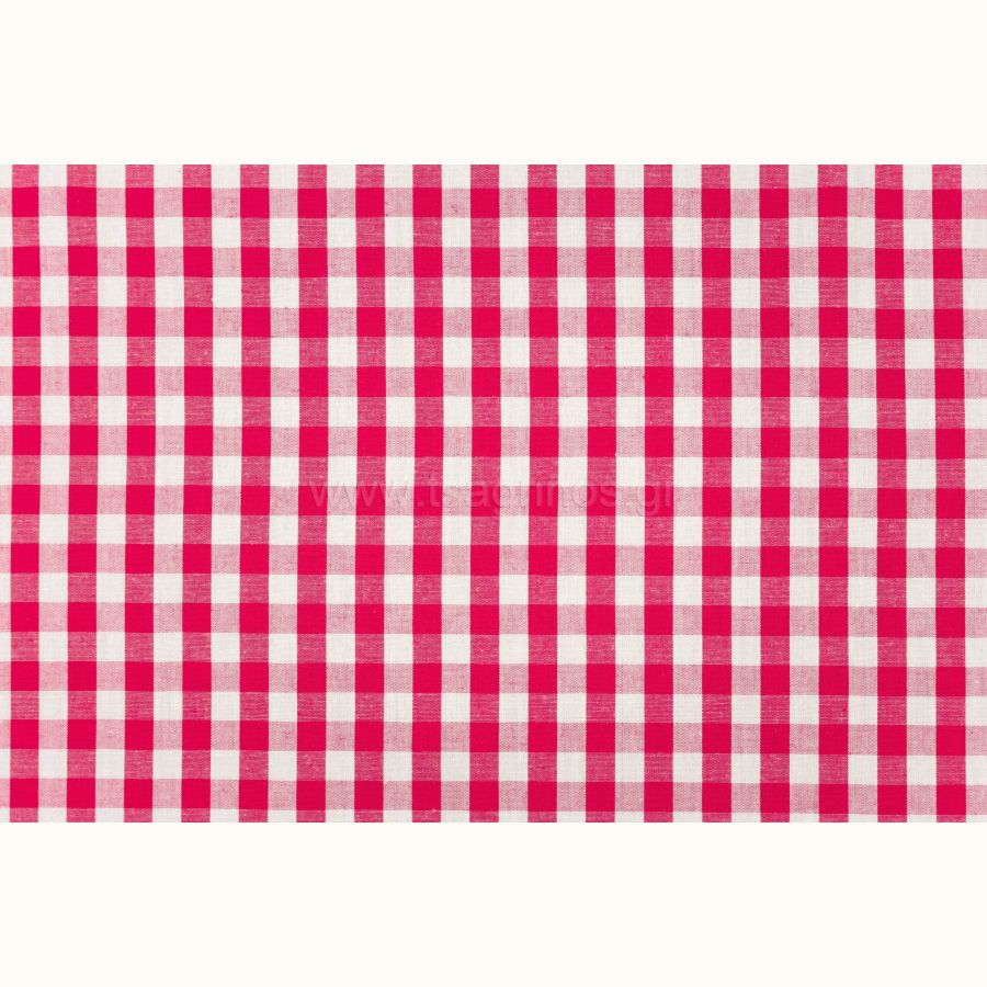 ΥΦΑΣΜΑ ΠΟΠΛΙΝΑ 100% ΒΑΜΒΑΚΙ ΚΑΡΟ VICHY (ΣΧΕΔΙΟ ΜΕΣΑΙΟ ΦΟΥΞΙΑ-ΑΣΠΡΟ)