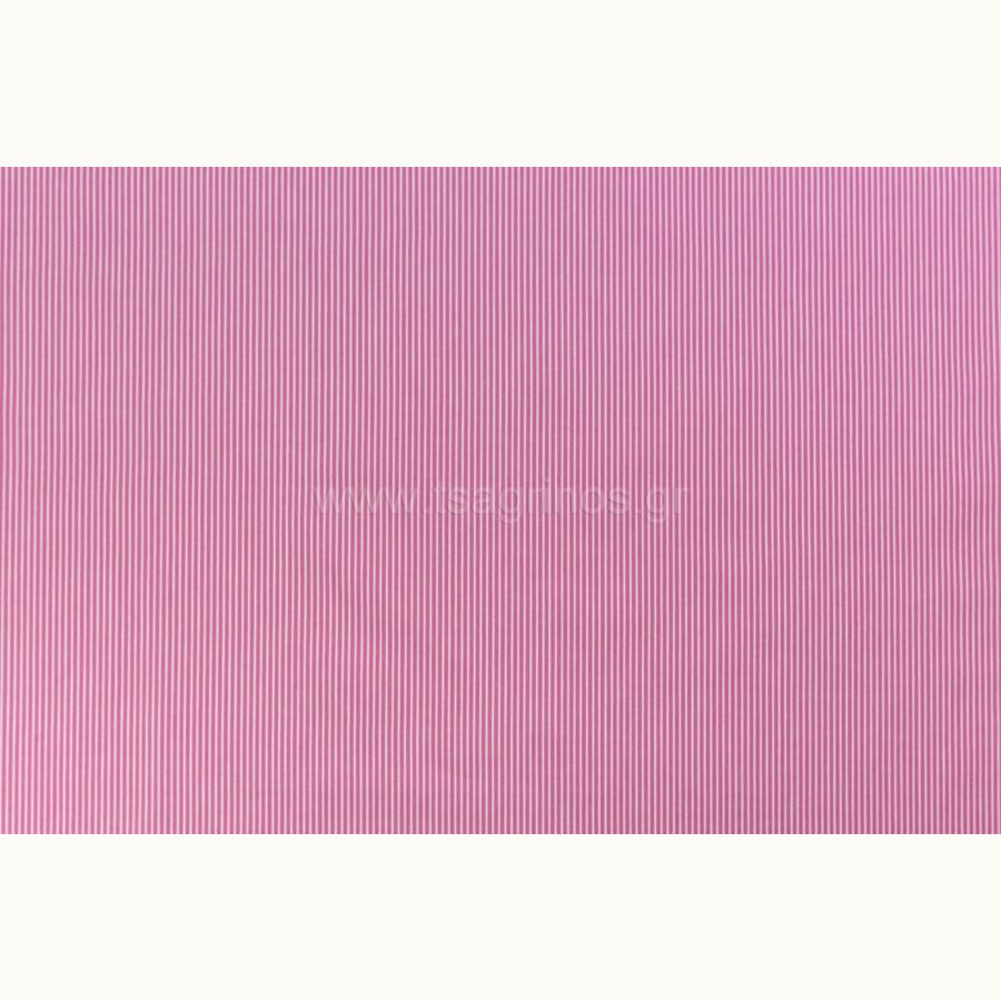 ΥΦΑΣΜΑ ΠΟΠΛΙΝΑ 100% ΒΑΜΒΑΚΙ (ΣΧΕΔΙΟ ΡΙΓΕ DUSTY ROSE-WHITE)