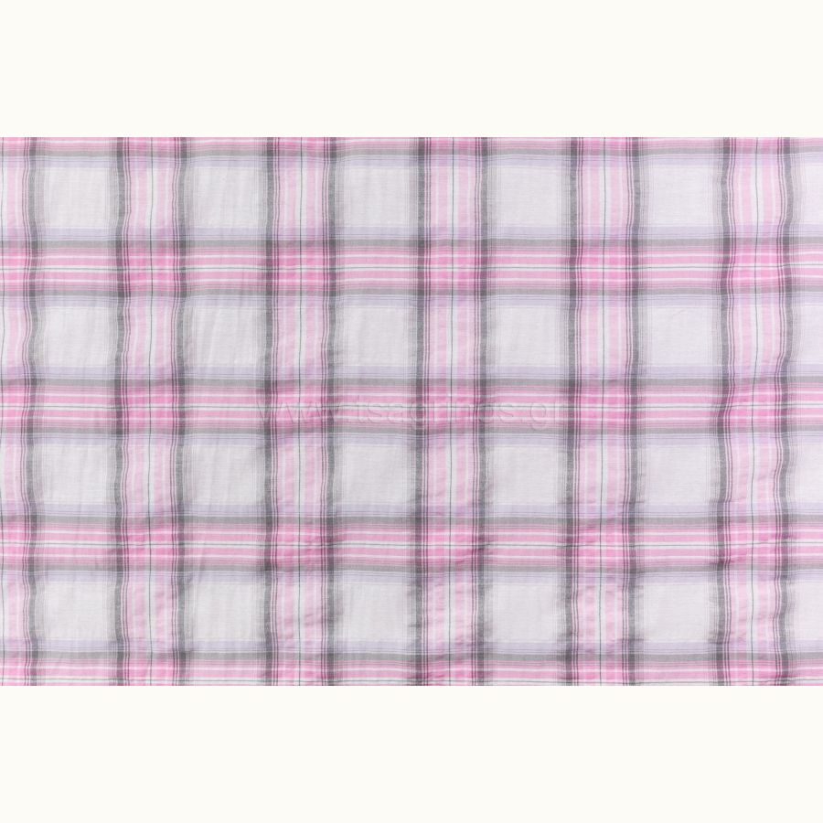 ΥΦΑΣΜΑ 100% ΒΑΜΒΑΚΕΡΟ ΓΚΟΦΡΕ ΕΛΑΦΡΥ (ΣΧΕΔΙΟ ΚΑΡΟ ΡΟΖ-ΑΣΠΡΟ)