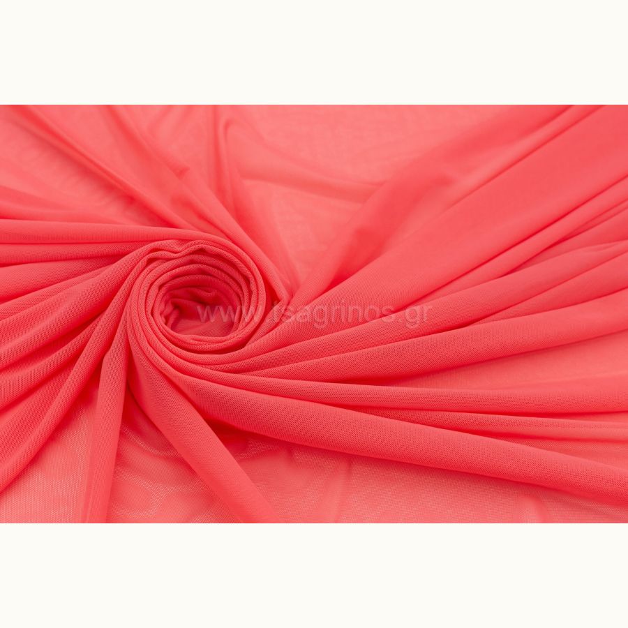 ΥΦΑΣΜΑ ΤΟΥΛΙ ΕΛΑΣΤΙΚΟ ΜΑΛΑΚΟ (ΔΙΧΤΥ ΣΙΛΙΚΟΝΗΣ) ΡΟΖ ΚΟΡΑΛΙ