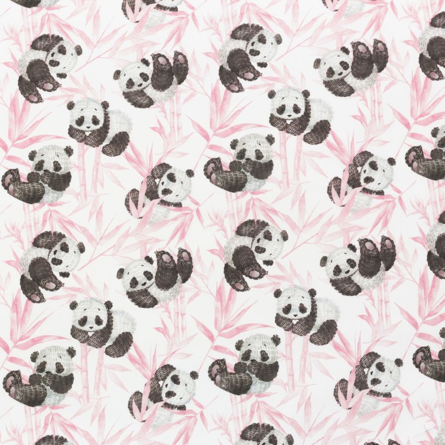 ΥΦΑΣΜΑ ΠΟΠΛΙΝΑ 100% ΒΑΜΒΑΚI - ΣΧΕΔΙΟ PANDA BAMBOO