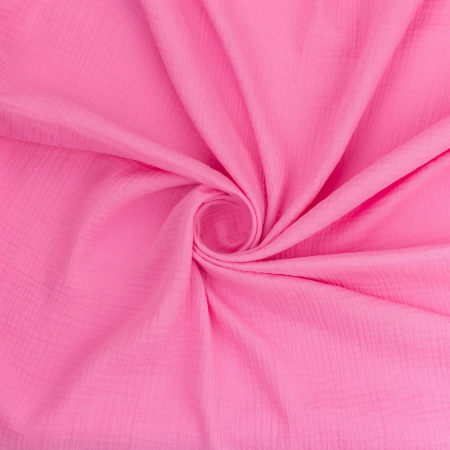 ΥΦΑΣΜΑ ΒΑΜΒΑΚΕΡΗ ΜΟΥΣΕΛΙΝΑ DOUBLE GAUZE – ΓΑΖΑ ΜΕ ΓΚΟΦΡΕ ΥΦΑΝΣΗ - ΡΟΖ