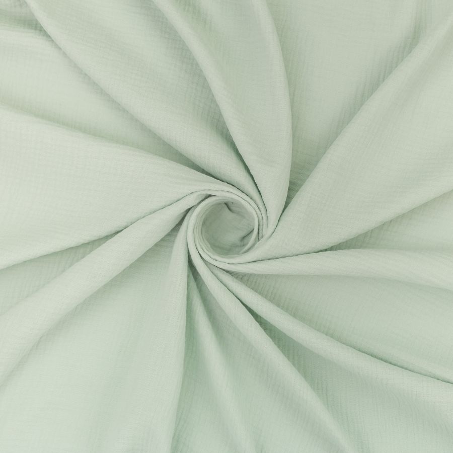 ΥΦΑΣΜΑ ΒΑΜΒΑΚΕΡΗ ΜΟΥΣΕΛΙΝΑ DOUBLE GAUZE – ΓΑΖΑ ΜΕ ΓΚΟΦΡΕ ΥΦΑΝΣΗ - ΜΕΝΤΑ ΠΑΣΤΕΛ