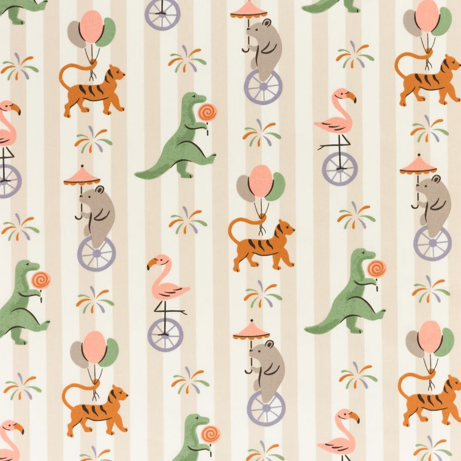 ΥΦΑΣΜΑ ΠΟΠΛΙΝΑ 100% ΒΑΜΒΑΚI - CIRCUS PARADE