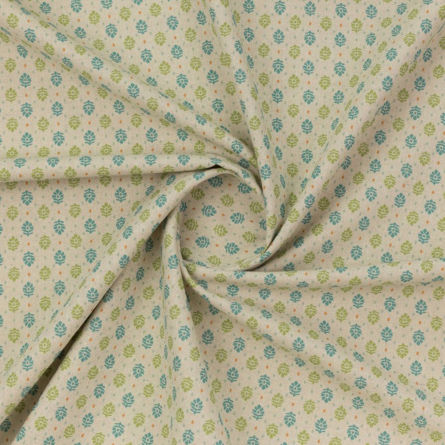 ΥΦΑΣΜΑ 100% ΒΑΜΒΑΚΕΡΟ ΠΥΚΝΟ ΜΕ ΥΦΑΝΣΗ ΛΙΝΟΥ (LINO BLOOM) 