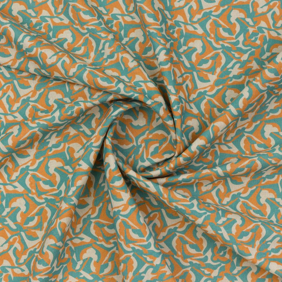 ΥΦΑΣΜΑ 100% ΒΑΜΒΑΚΕΡΟ ΠΥΚΝΟ ΜΕ ΥΦΑΝΣΗ ΛΙΝΟΥ (LINO BLOOM) 