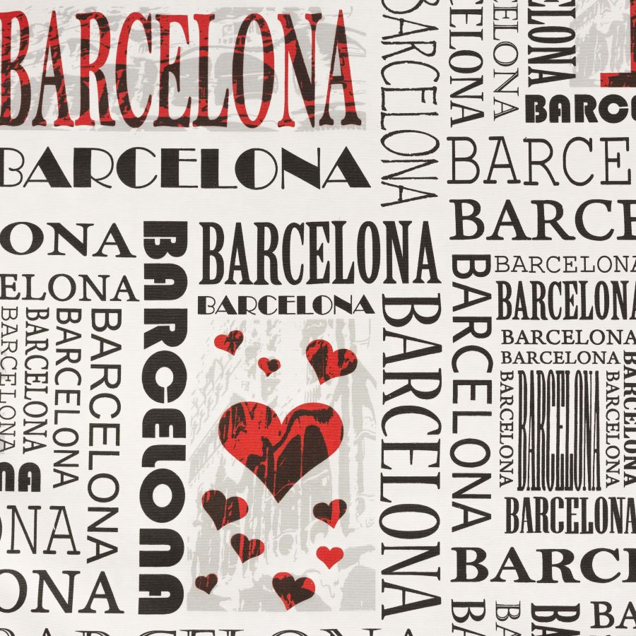 ΥΦΑΣΜΑ ΚΑΡΑΒΟΠΑΝΟ ΜΕΣΑΙΟΥ ΒΑΡΟΥΣ ΕΜΠΡΙΜΕ - BARCELONA LOGO